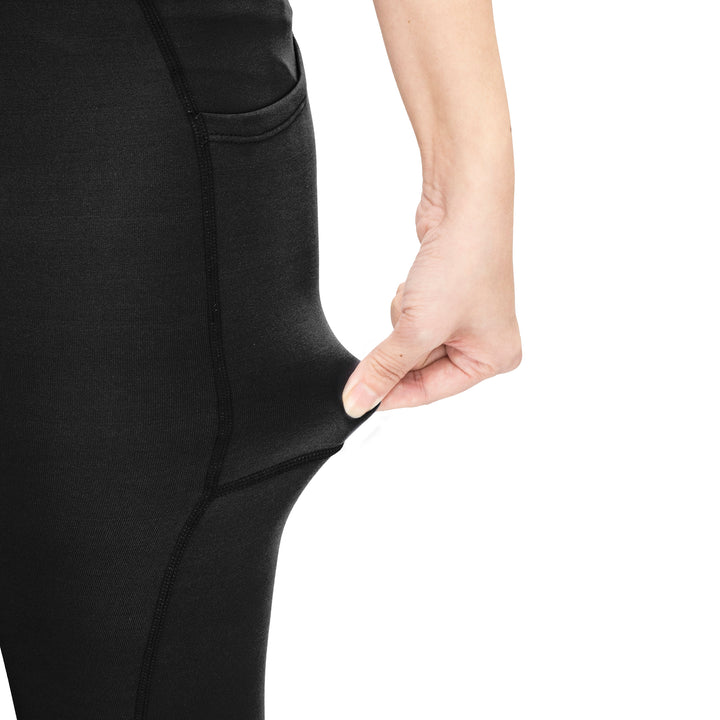 High Waisted Thermal Yoga Pants with Pockets