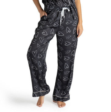 I Love Sleep Satin Pajamas