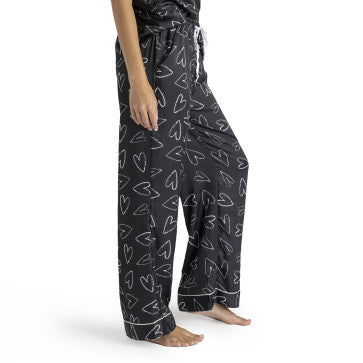 I Love Sleep Satin Pajamas
