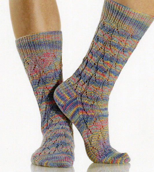 Free Lace Bamboo Socks Knit Pattern