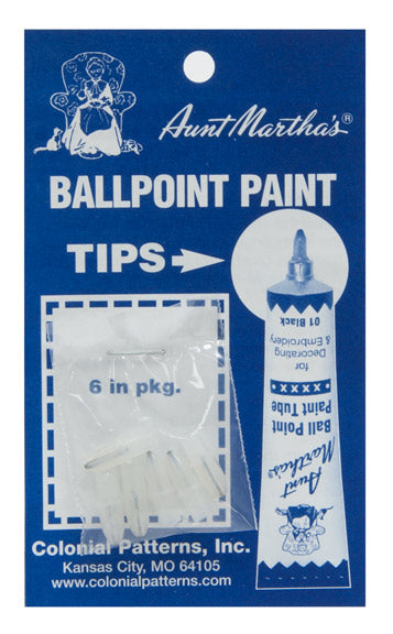 Aunt Martha's Ballpoint Paint Replacement Tips
