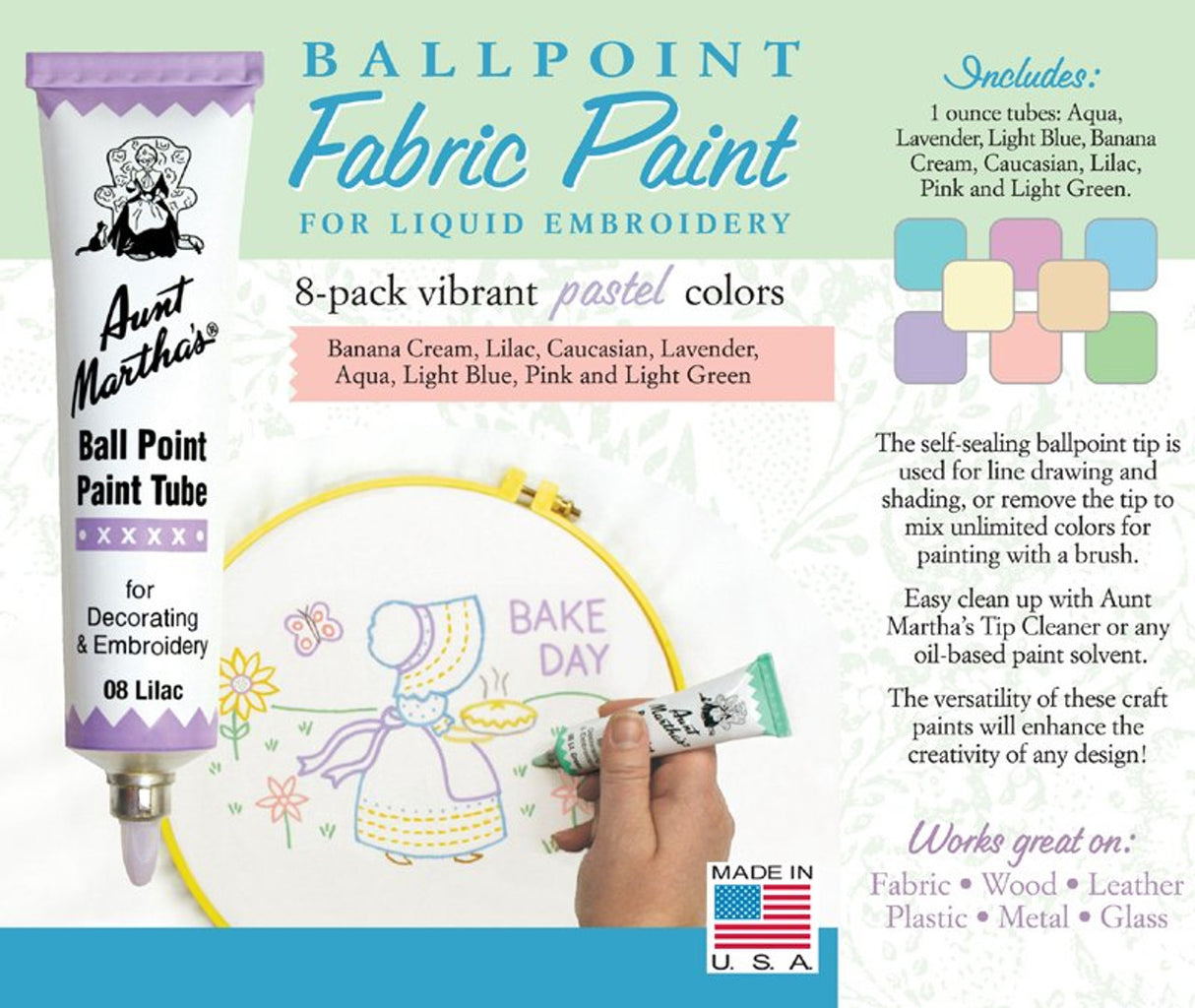 Aunt Martha's Ball Point Paint Tube Sets