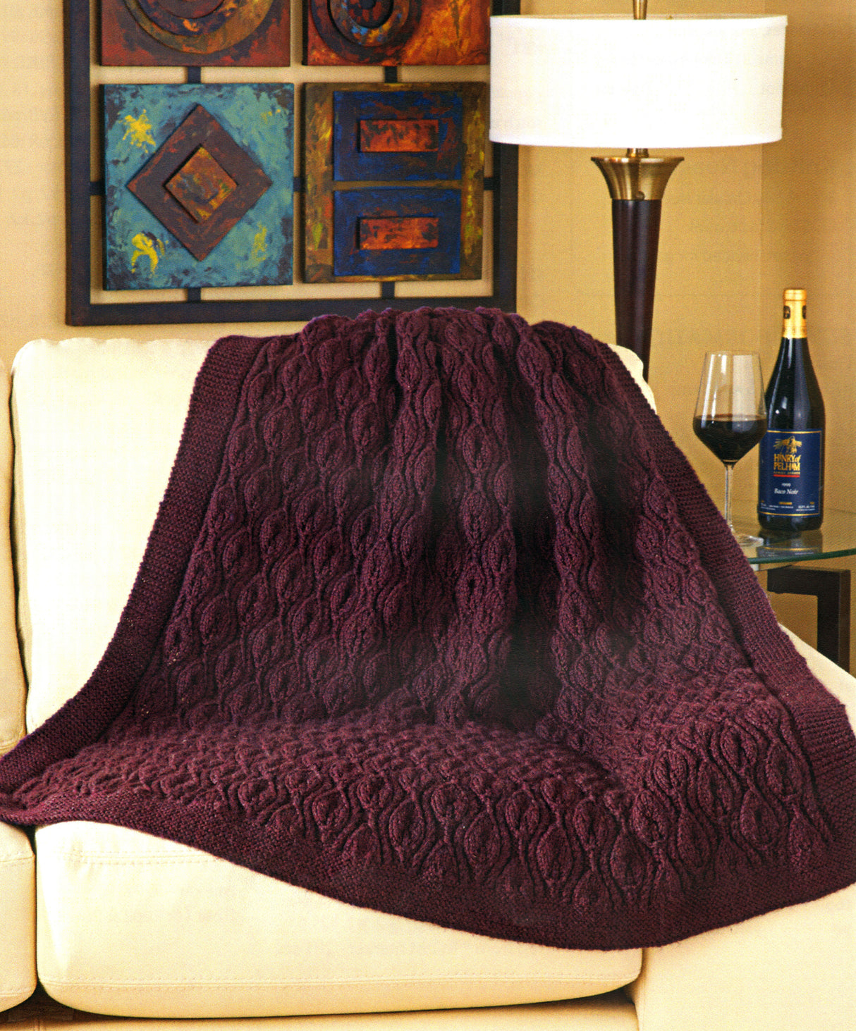 Trailing Leaves Throw Pattern