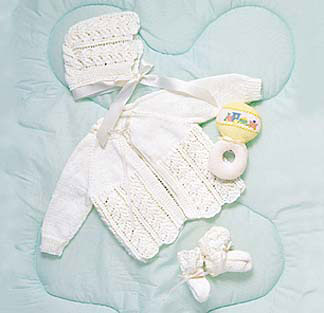 Free Baby Layette Set Knit Pattern