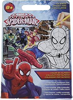 Spiderman And Villains Color By Number Kit