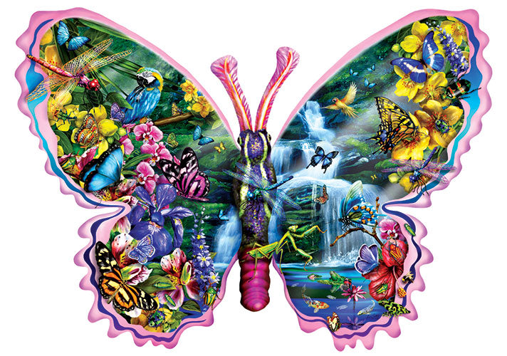 Butterfly Waterfall Jigsaw Puzzle