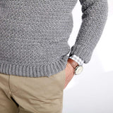 Crochet Crew Neck Pullover