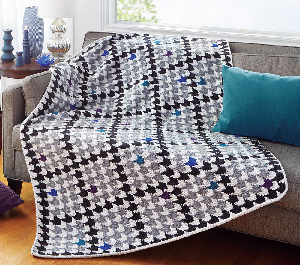 Check Out The Hounds Tooth Afghan