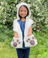Paw Prints Hooded Scarf Kit