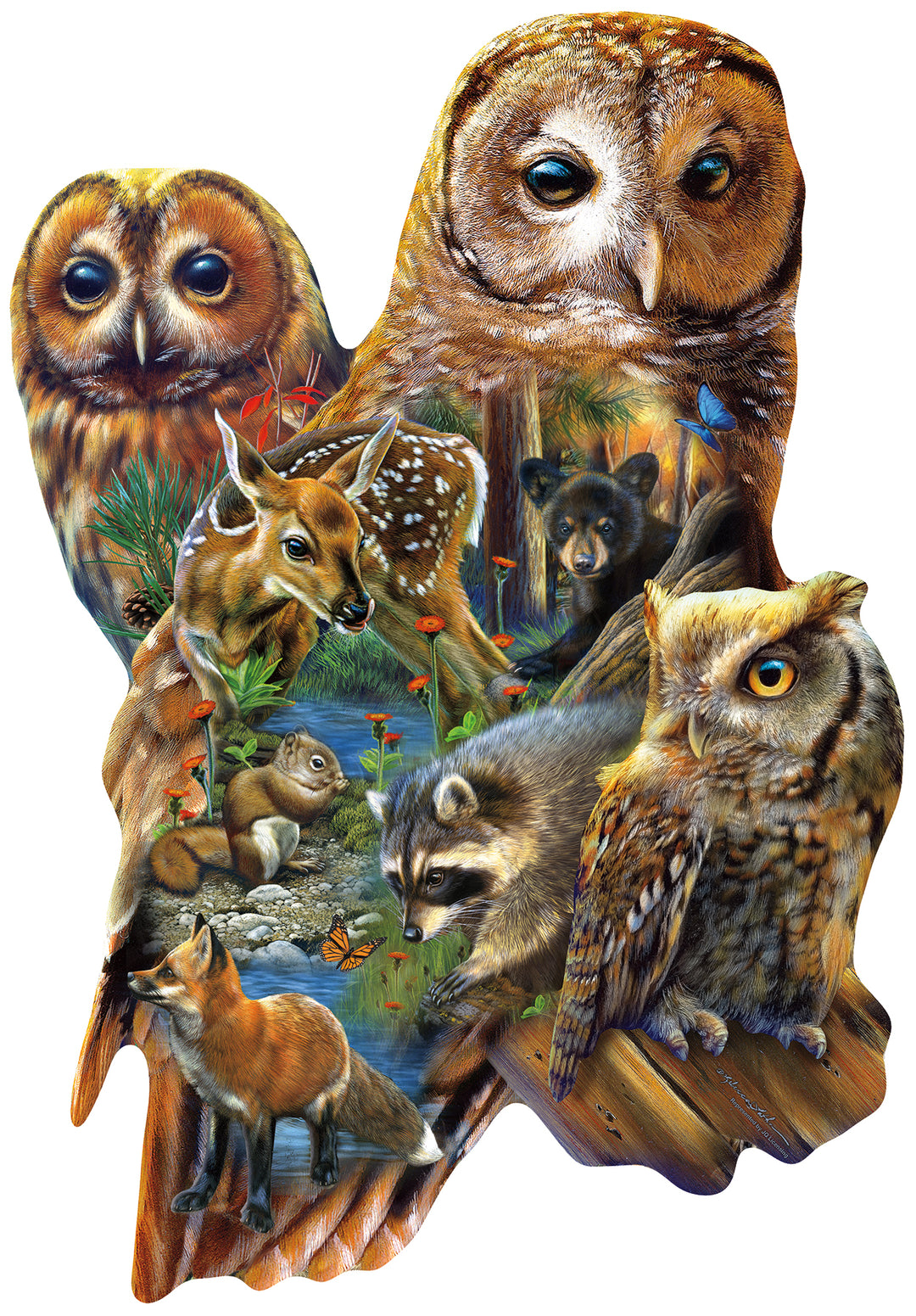 Forest Owls Jigsaw Puzzle
