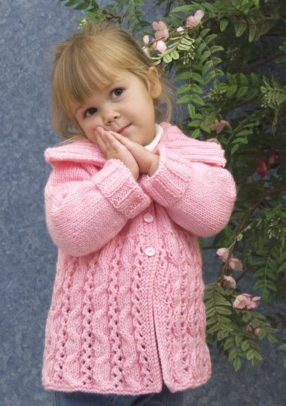 Free Winding Cable Cardigan Knit Pattern
