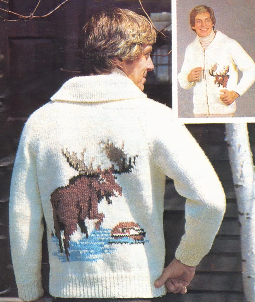 Men's or Ladies' Moose Cardigan Pattern – Mary Maxim Ltd