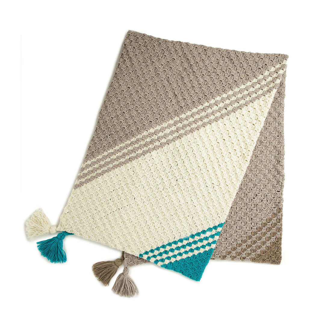 Free Diagonal Fade Crochet Blanket Pattern