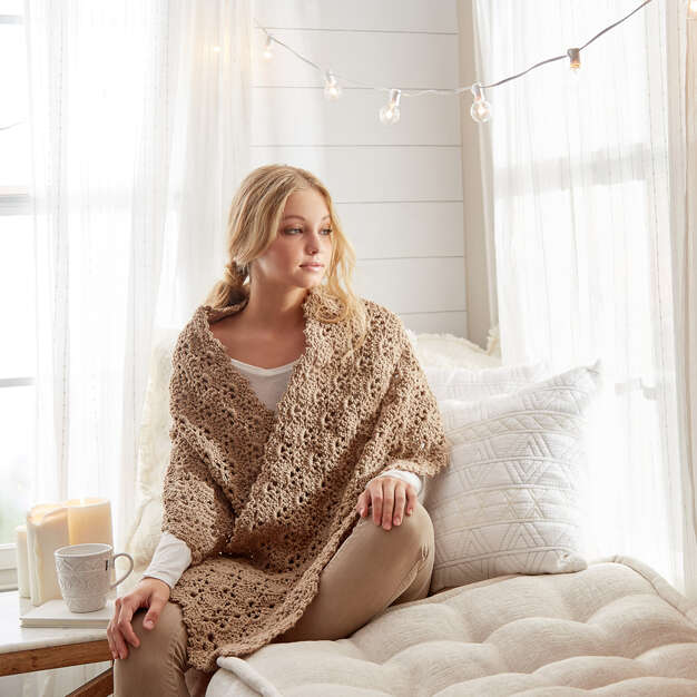 Free Cherie Lace Shawl Crochet Pattern