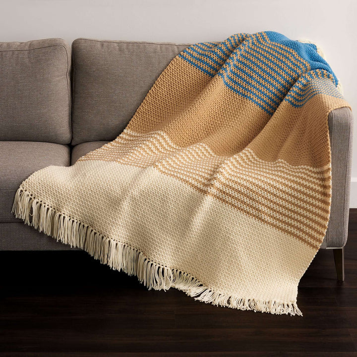 Free Fading Ombre Crochet Blanket Pattern