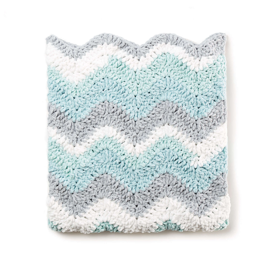 Free Crochet Chevron Baby Blanket Pattern