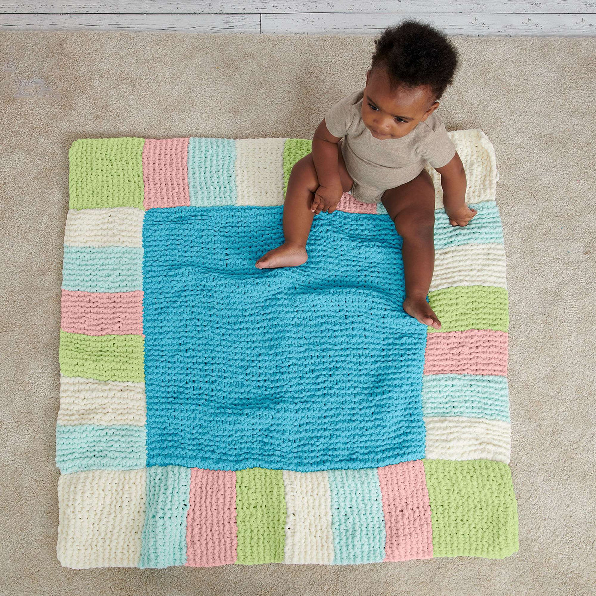 Free Checks & Rows Knit Blanket Pattern – Mary Maxim Ltd