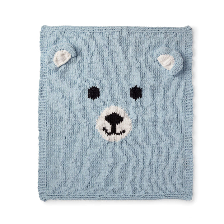 Free Bear-y Cozy Knit Baby Blanket Pattern
