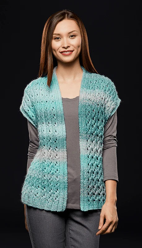 Open Vest Pattern Free Lace Rib Vest Pattern – Mary Maxim Ltd