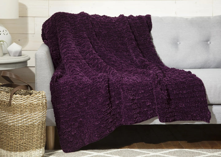 Free Luxe Weave Throw Pattern