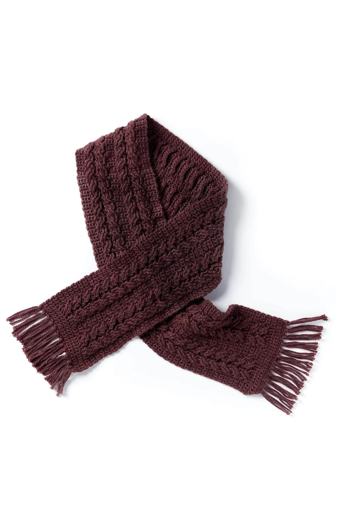 Free Crochet Cable Scarf Pattern