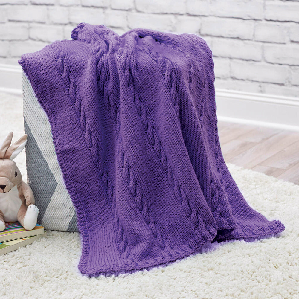 Free Classic Cables Baby Blanket Pattern – Mary Maxim Ltd
