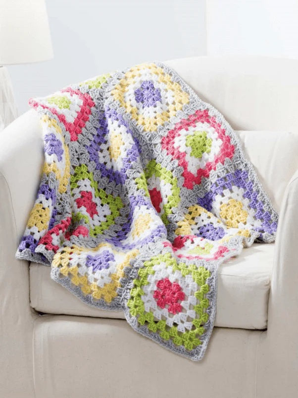 Free Baby Granny's Rainbow Blanket Pattern