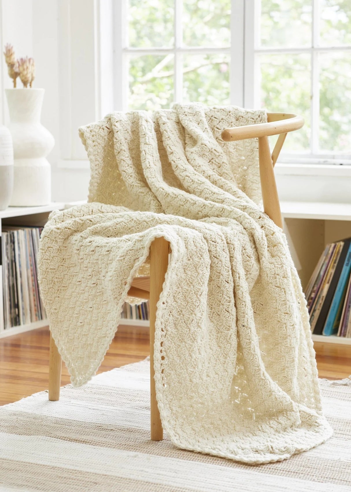 Free Cream Puff Throw Pattern