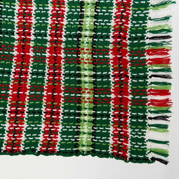 Free Plaid Christmas Blanket Pattern