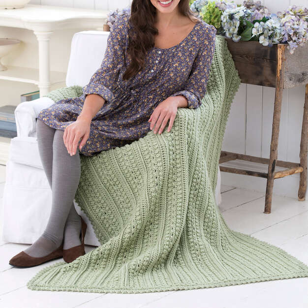 Free Aran Isle Throw Pattern – Mary Maxim Ltd
