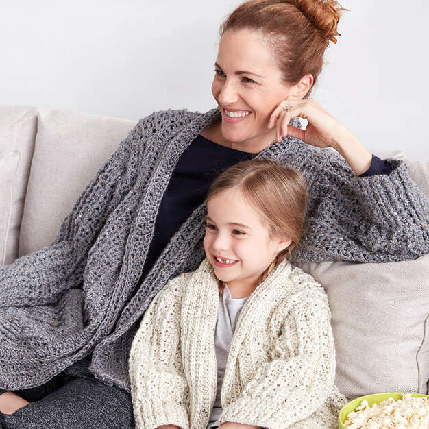 Modèle de cardigan au crochet gratuit Chill Time