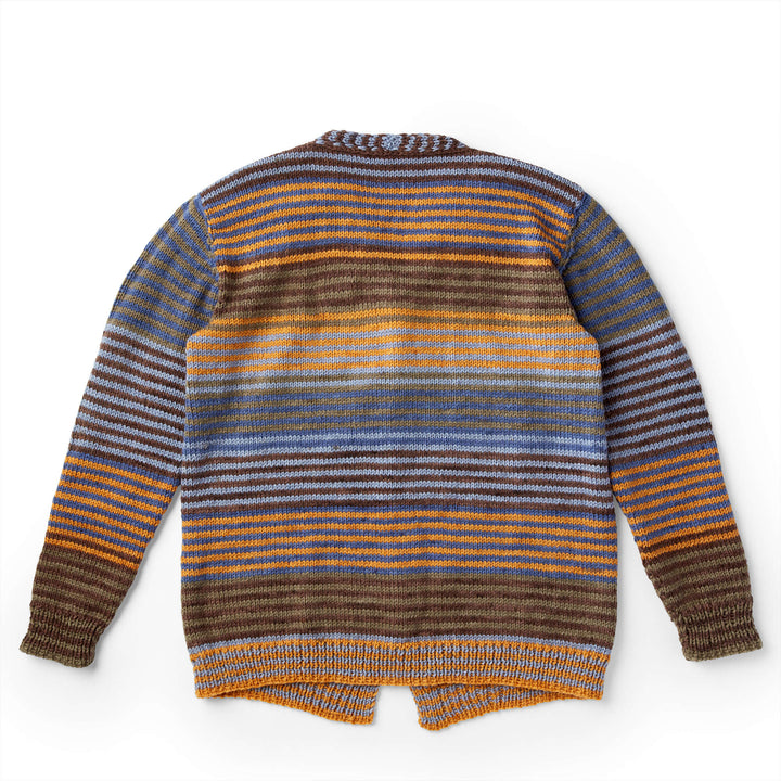 Free Slouchy Stripes Knit Cardigan Pattern