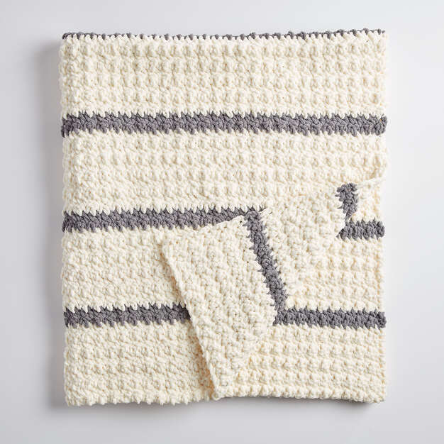 Free Pin Stripe Crochet Blanket Pattern