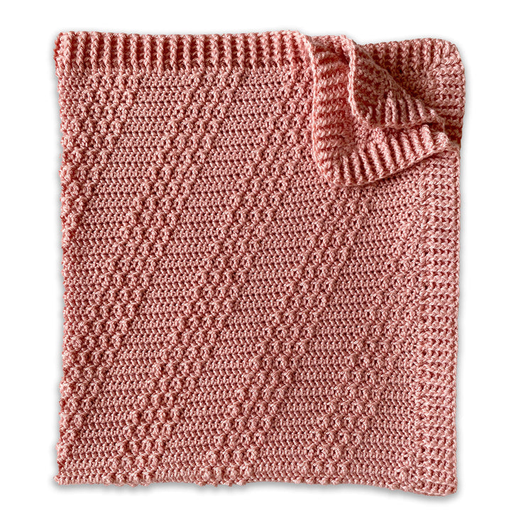 Free Crochet Diagonal Stripes Baby Blanket Pattern