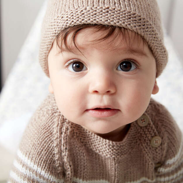 Free Wee Stripes Knit Pullover & Hat Pattern