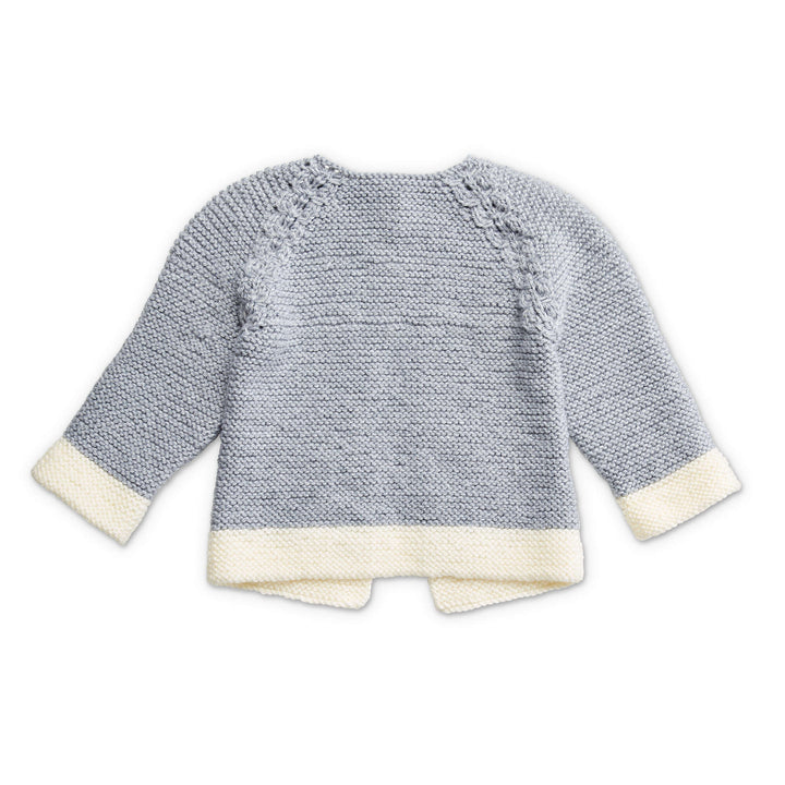Free Dipped Detail Knit Baby Cardigan Pattern