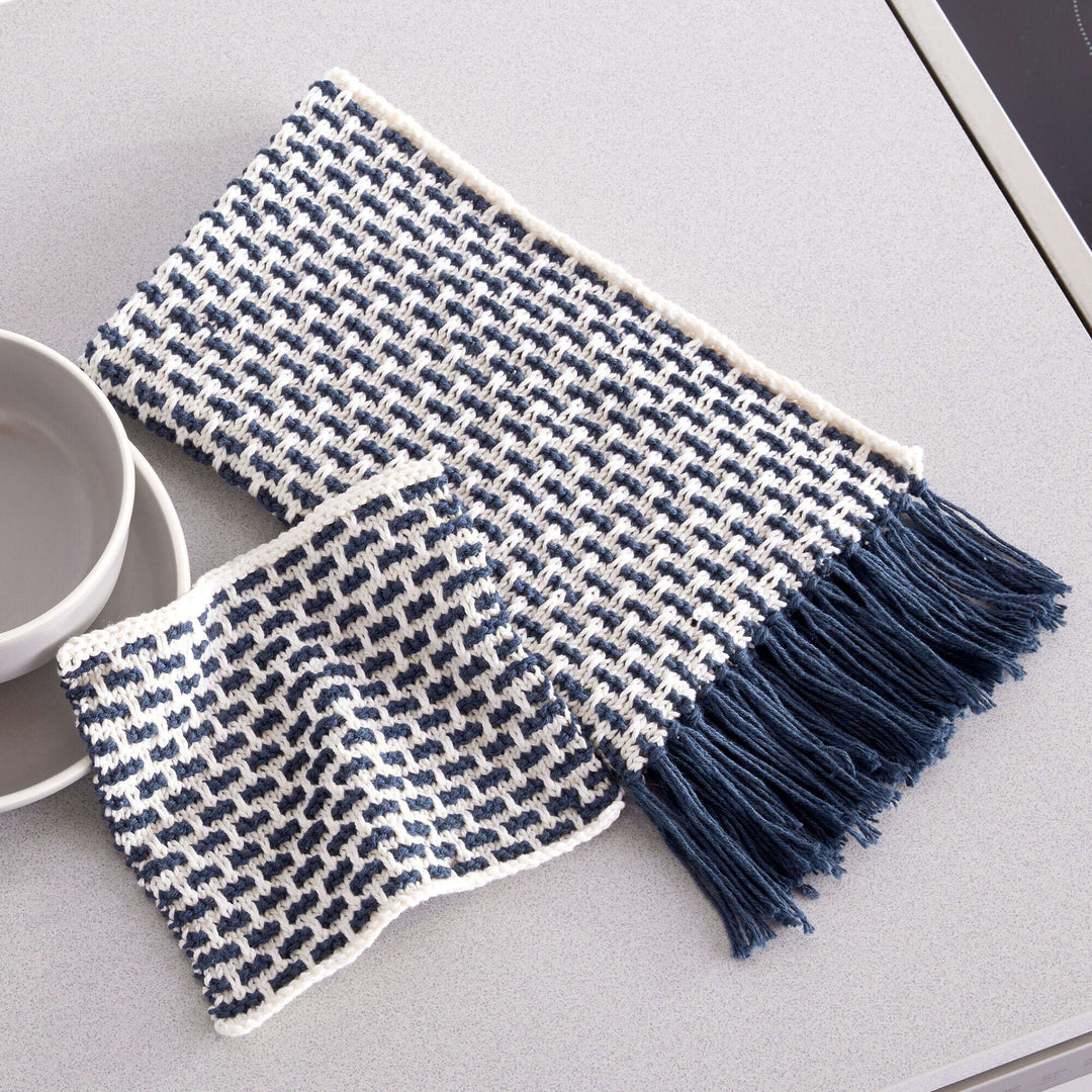 Free Modern Weave Knit Kitchen Set Pattern