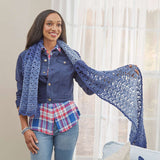 Free Comfortable Colour Crochet Shawl Pattern