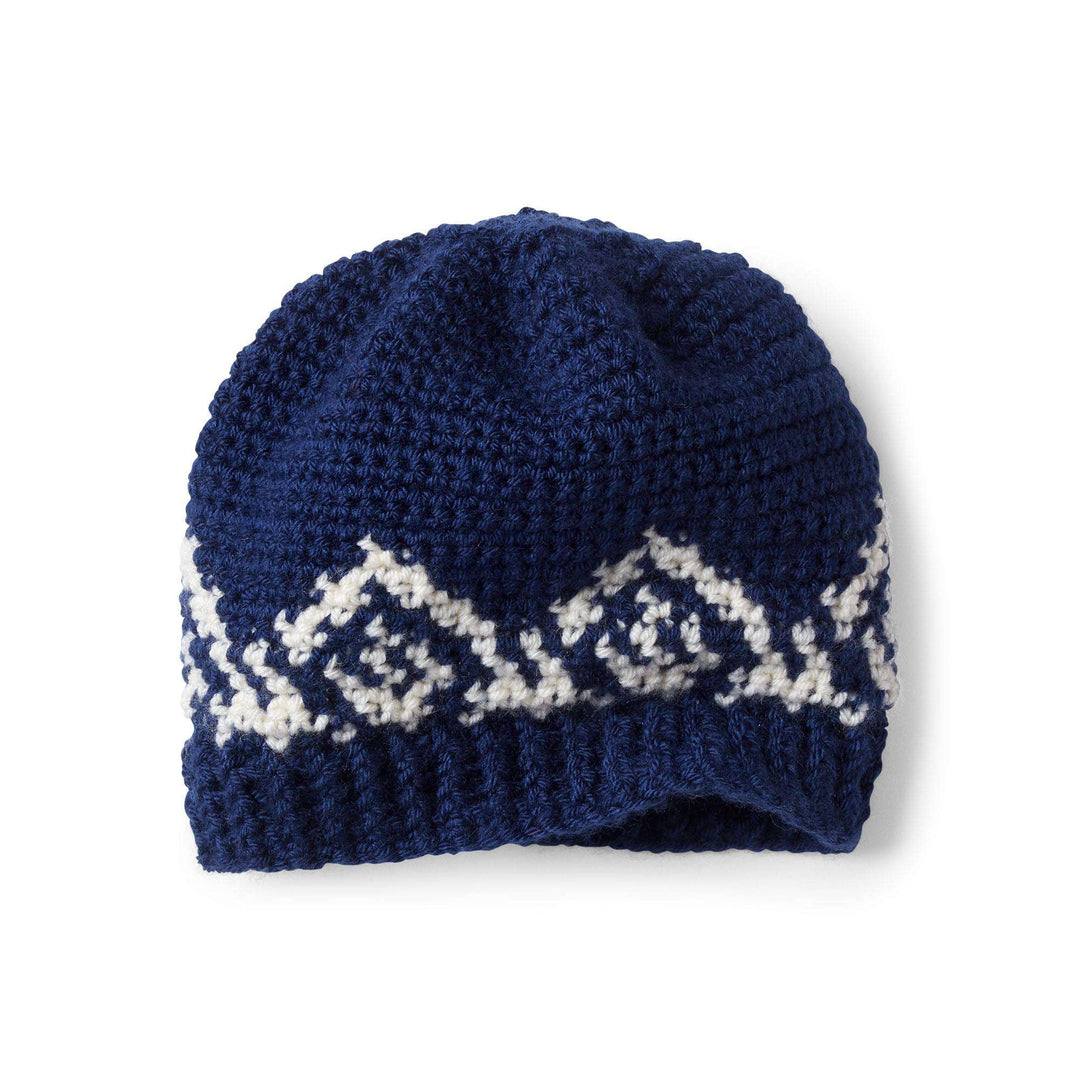 Free Winter Crown Crochet Hat Pattern