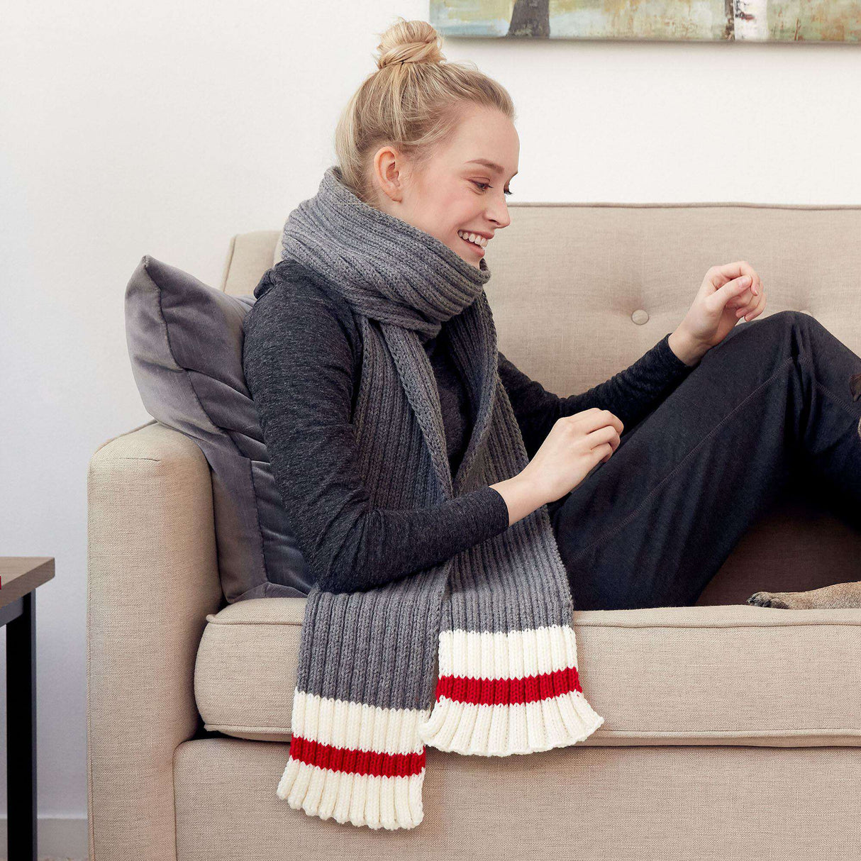 Free Work Sock Scarf Knit Pattern
