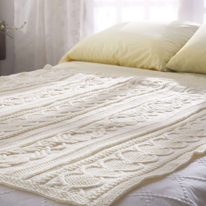 Free Gift of Love Cable Knit Afghan Pattern