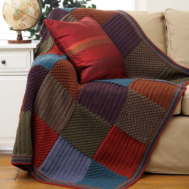 Free Harvest Knit Blanket Pattern