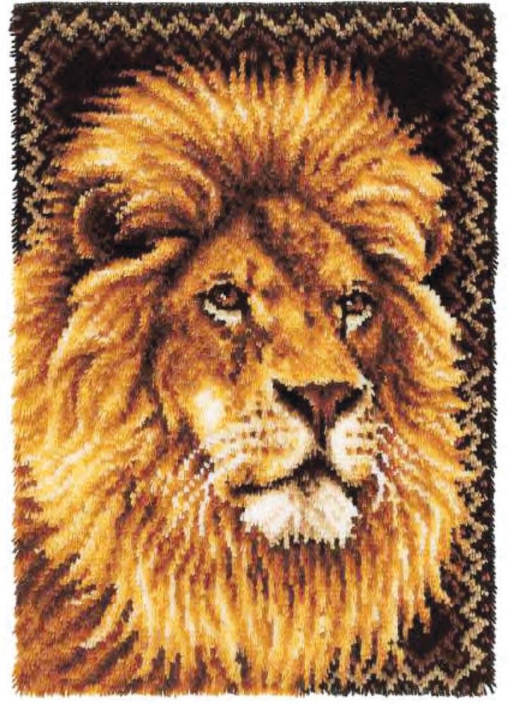 Lion Latch Hook Rug Kit