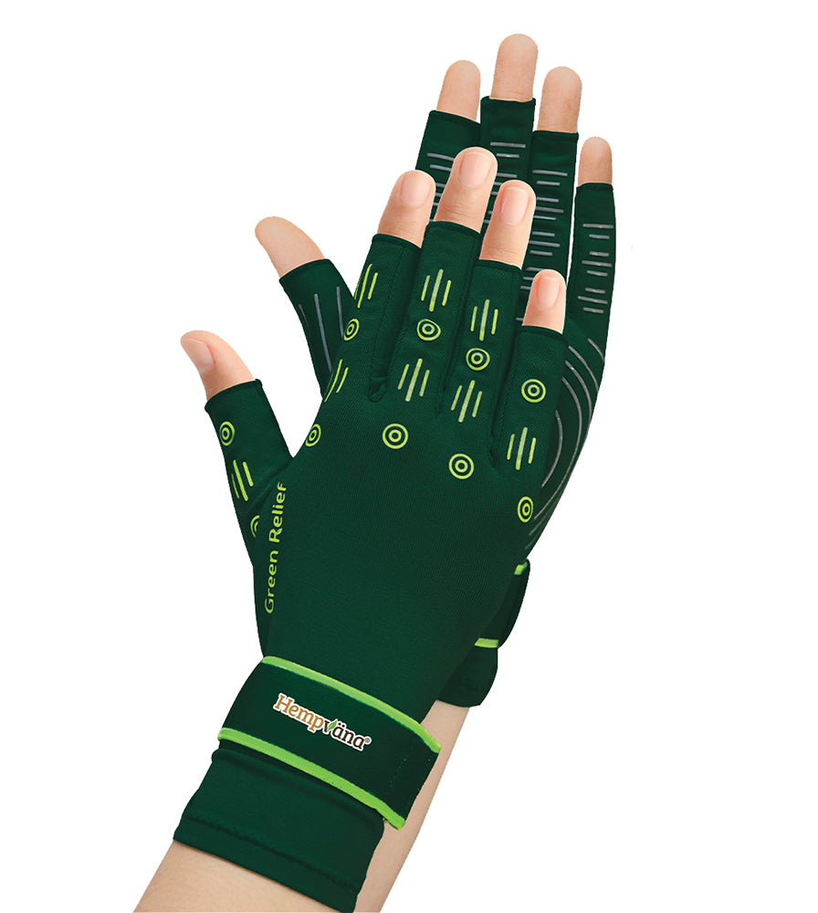 Hempvana™ Green Relief™ Arthritis Gloves