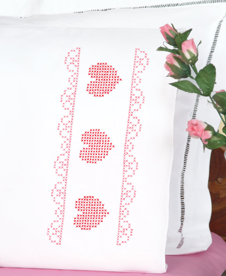 XX Hearts & Lace Pillowcases