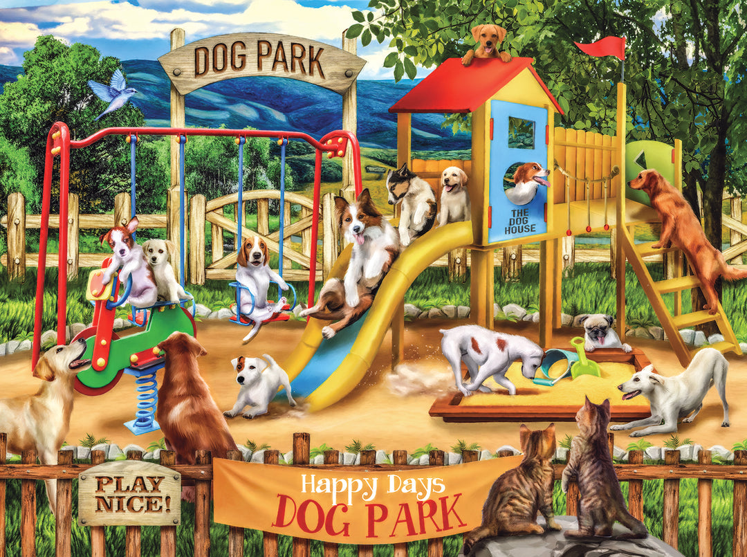 Happy Days Dog Park Jigsaw Puzzle
