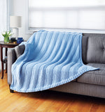 Diagonal Knit Afghan