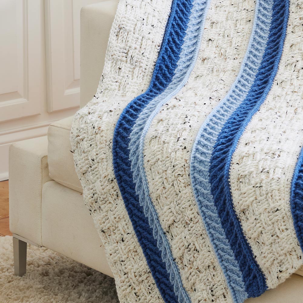 Vivid Stripes Afghan