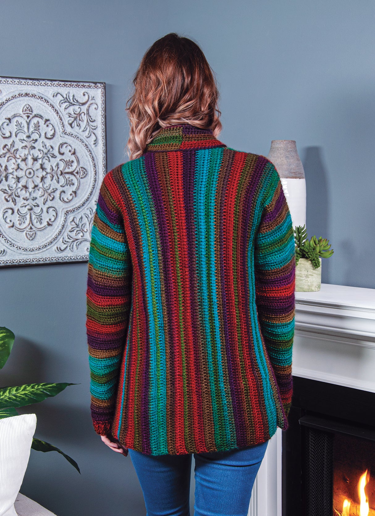 Crocheted Prism Cardigan