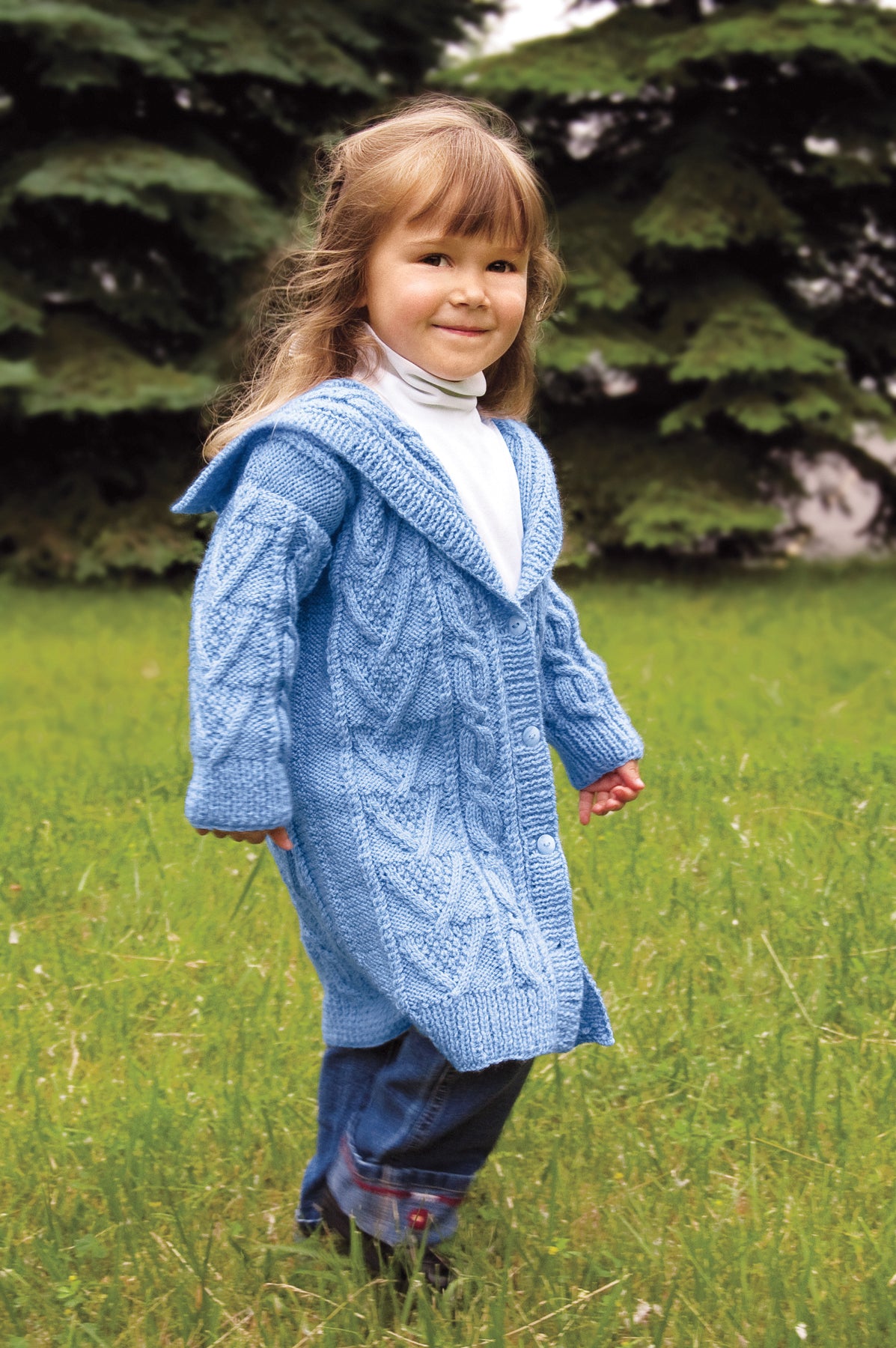 Cabled Cardigan – Mary Maxim Ltd